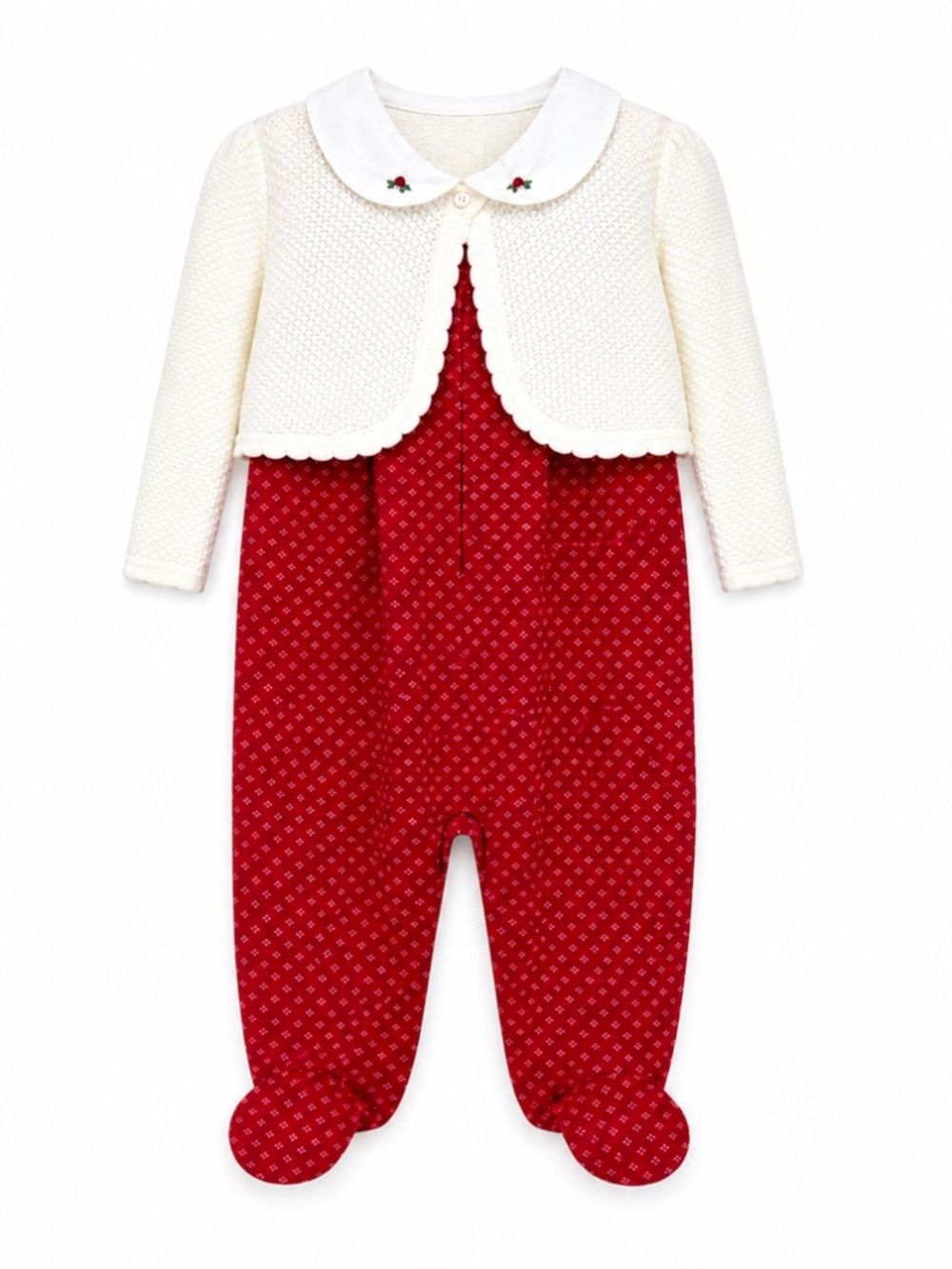 Ralph Lauren Holiday Collection Red 3-Piece Outfit Set NWT